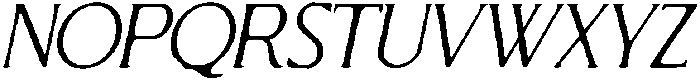 CS Florens Drawn Italic otf (400) Font UPPERCASE