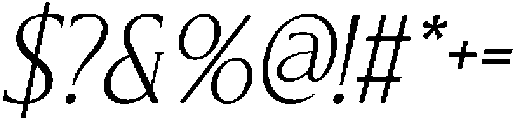 CS Florens Italic otf (400) Font OTHER CHARS