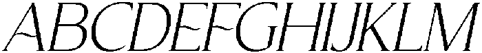 CS Florens Italic otf (400) Font UPPERCASE