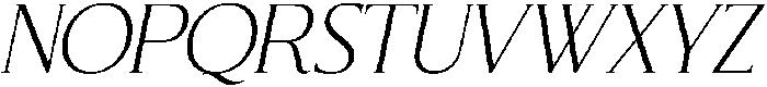 CS Florens Italic otf (400) Font UPPERCASE