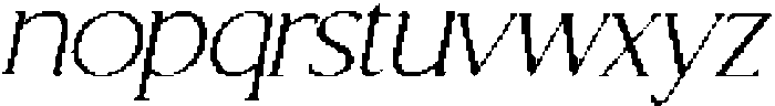 CS Florens Pixel Regular otf (400) Font LOWERCASE