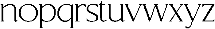 CS Florens Regular otf (400) Font LOWERCASE