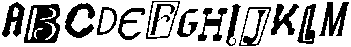 CS Flosie Drawn Italic otf (400) Font UPPERCASE