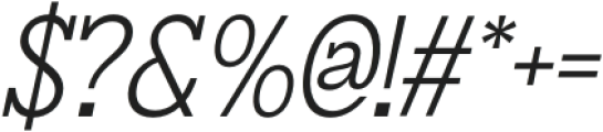 CS Gains Italic otf (400) Font OTHER CHARS