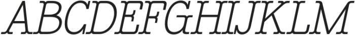 CS Gains Italic otf (400) Font UPPERCASE