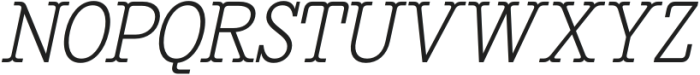CS Gains Italic otf (400) Font UPPERCASE