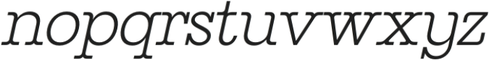 CS Gains Italic otf (400) Font LOWERCASE