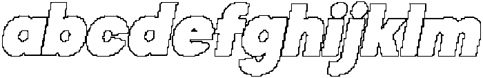 CS Galba Pixel Outline otf (400) Font LOWERCASE