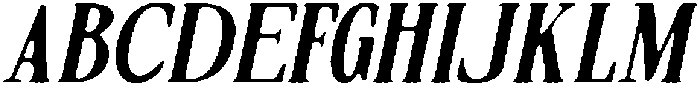 CS Galcia Drawn Italic otf (400) Font UPPERCASE