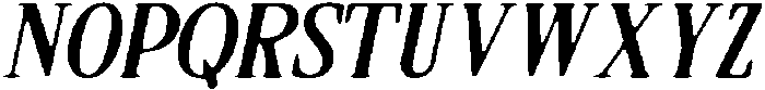 CS Galcia Drawn Italic otf (400) Font UPPERCASE