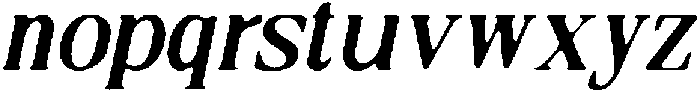 CS Galcia Drawn Italic otf (400) Font LOWERCASE