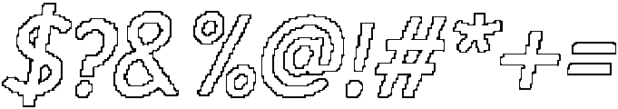 CS Galileo Pixel Outline otf (400) Font OTHER CHARS