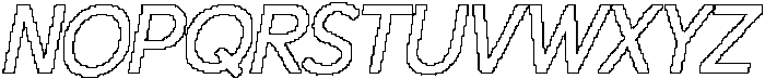 CS Galileo Pixel Outline otf (400) Font UPPERCASE