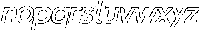 CS Galileo Pixel Outline otf (400) Font LOWERCASE