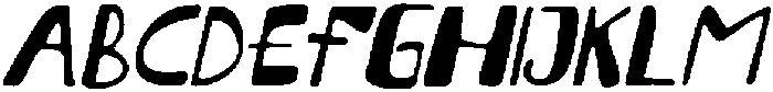 CS Gamalies Drawn Italic otf (400) Font UPPERCASE