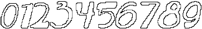 CS Gamalies Pixel Outline otf (400) Font OTHER CHARS