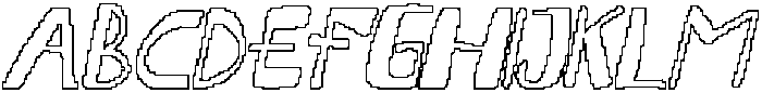 CS Gamalies Pixel Outline otf (400) Font UPPERCASE