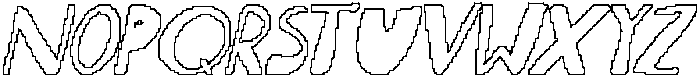 CS Gamalies Pixel Outline otf (400) Font UPPERCASE