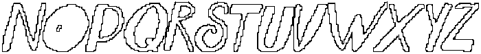 CS Gamalies Pixel Outline otf (400) Font LOWERCASE