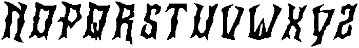 CS Gangsta Drawn Italic otf (400) Font UPPERCASE