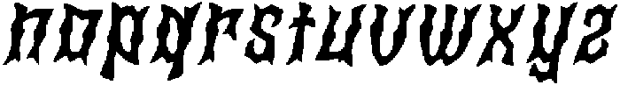 CS Gangsta Drawn Italic otf (400) Font LOWERCASE