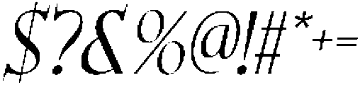 CS Garens Italic otf (400) Font OTHER CHARS