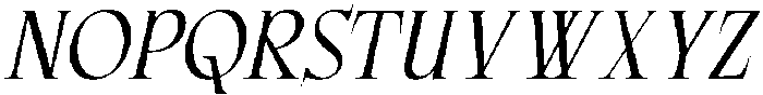 CS Garens Italic otf (400) Font UPPERCASE
