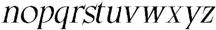 CS Garens Italic otf (400) Font LOWERCASE