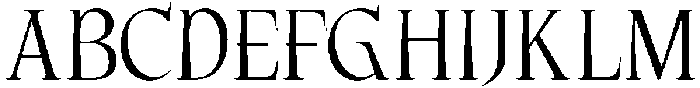CS Garens Regular otf (400) Font UPPERCASE