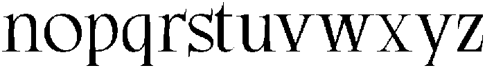 CS Garens Regular otf (400) Font LOWERCASE