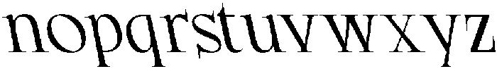 CS Garens Reverse Italic otf (400) Font LOWERCASE
