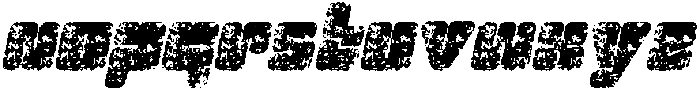 CS Garlic Stamp Italic otf (400) Font LOWERCASE