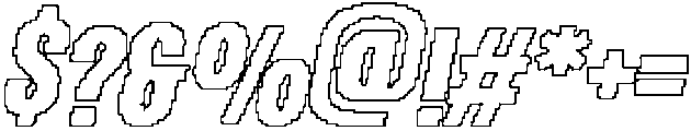 CS Garnet Pixel Outline otf (400) Font OTHER CHARS