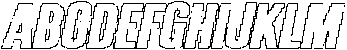 CS Garnet Pixel Outline otf (400) Font UPPERCASE