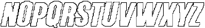 CS Garnet Pixel Outline otf (400) Font UPPERCASE