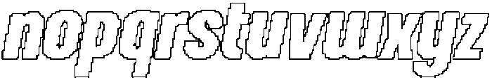CS Garnet Pixel Outline otf (400) Font LOWERCASE