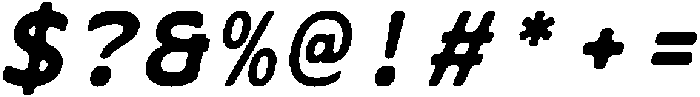 CS Gayle Mono Rounded Italic otf (400) Font OTHER CHARS
