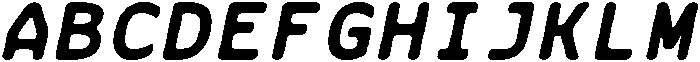 CS Gayle Mono Rounded Italic otf (400) Font UPPERCASE