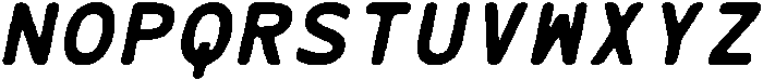 CS Gayle Mono Rounded Italic otf (400) Font UPPERCASE