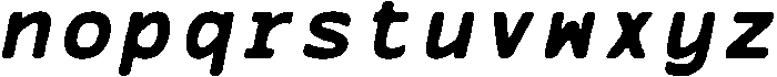 CS Gayle Mono Rounded Italic otf (400) Font LOWERCASE