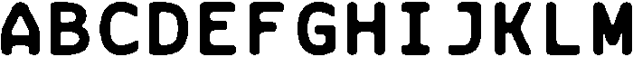 CS Gayle Mono Rounded Regular otf (400) Font UPPERCASE