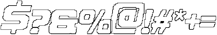 CS Geist Pixel Outline otf (400) Font OTHER CHARS
