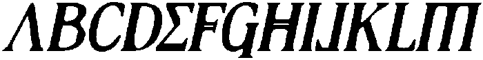 CS Gelios Drawn Italic otf (400) Font UPPERCASE