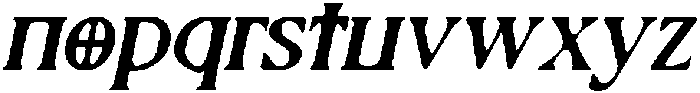 CS Gelios Drawn Italic otf (400) Font LOWERCASE