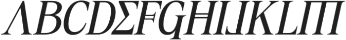 CS Gelios Italic otf (400) Font UPPERCASE