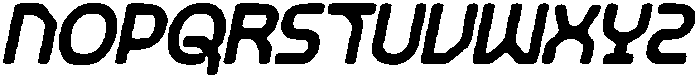 CS General Drawn Italic otf (400) Font UPPERCASE