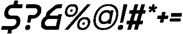 CS General Italic otf (400) Font OTHER CHARS
