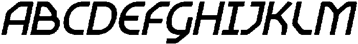 CS General Italic otf (400) Font UPPERCASE