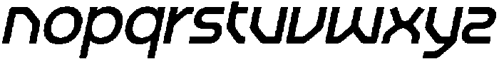 CS General Italic otf (400) Font LOWERCASE