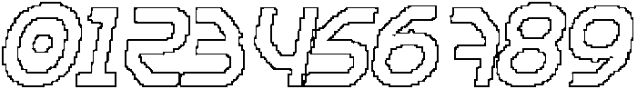 CS General Pixel Outline otf (400) Font OTHER CHARS